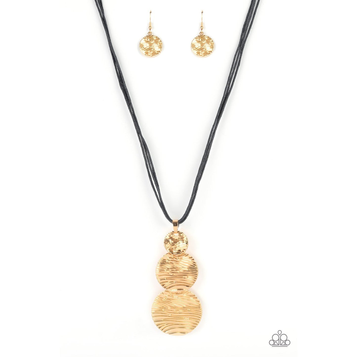 Circulating Shimmer - Black Necklace - Paparazzi Accessories - GlaMarous Titi Jewels