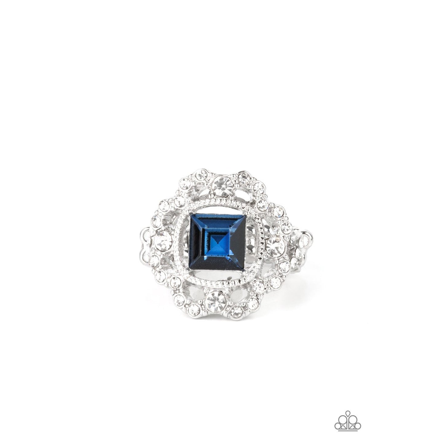 Candid Charisma - Blue Ring - Paparazzi Accessories - GlaMarous Titi Jewels