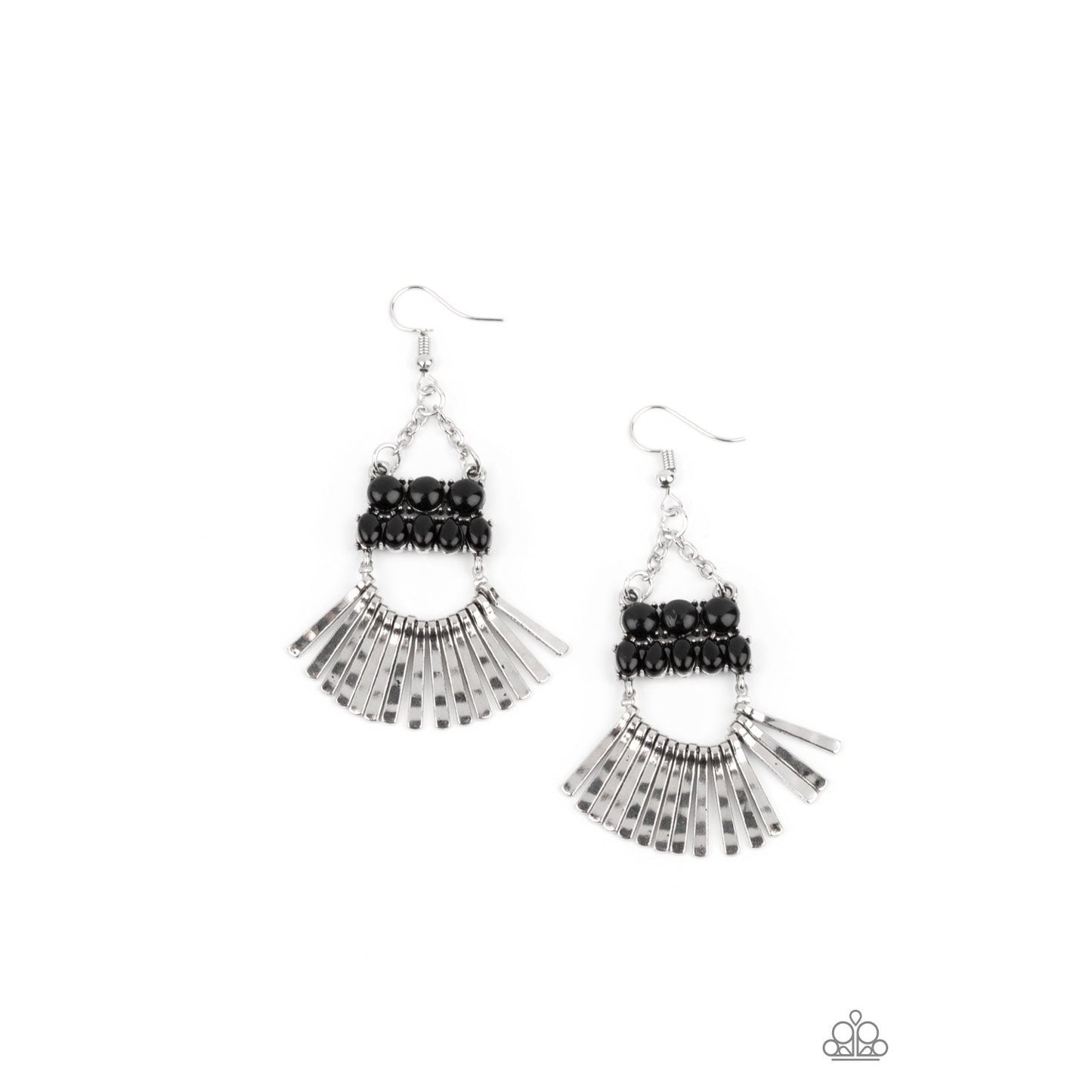A FLARE For Fierceness - Black Earrings - Paparazzi Accessories - GlaMarous Titi Jewels
