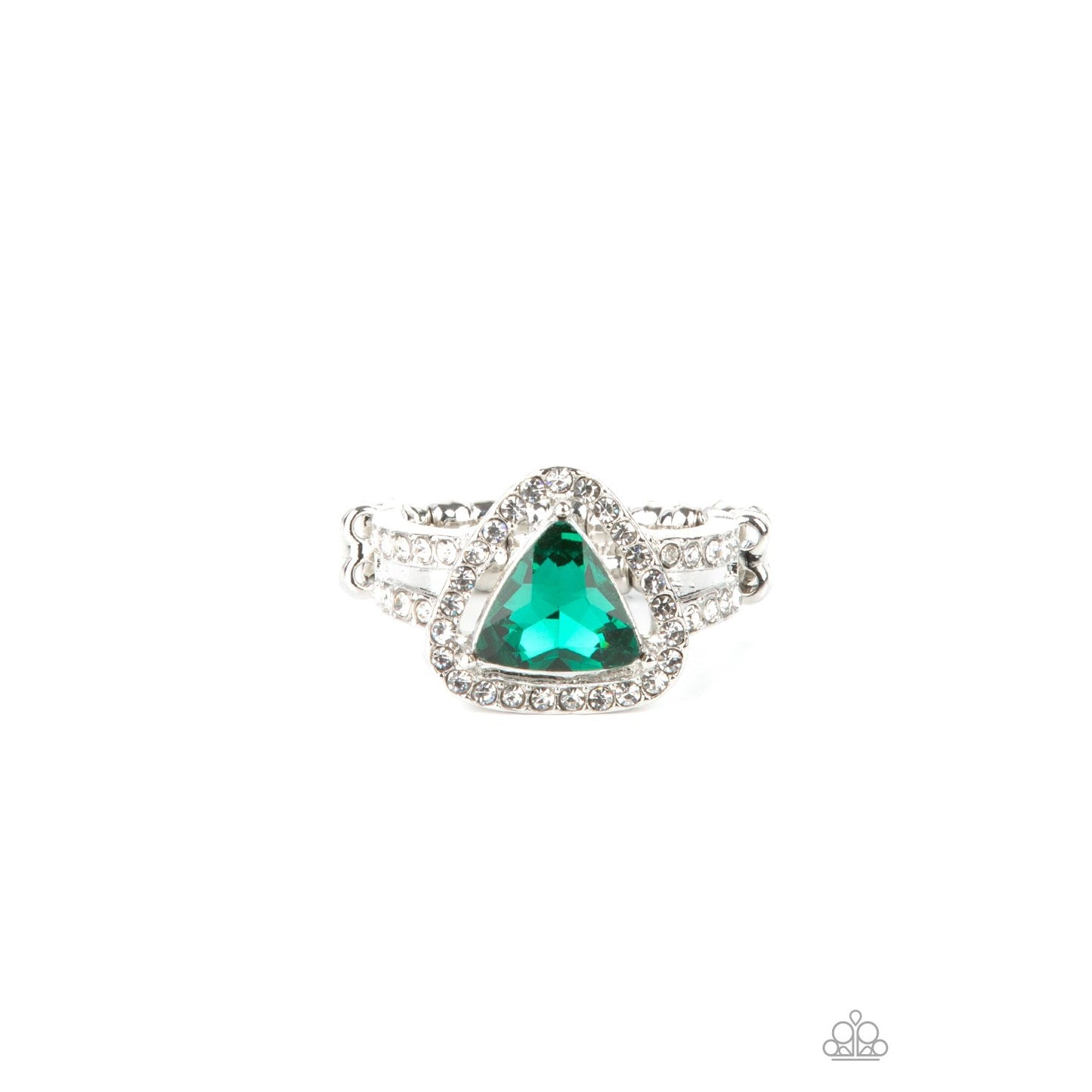 Elevated Engagement - Green Ring - Paparazzi Accessories - GlaMarous Titi Jewels