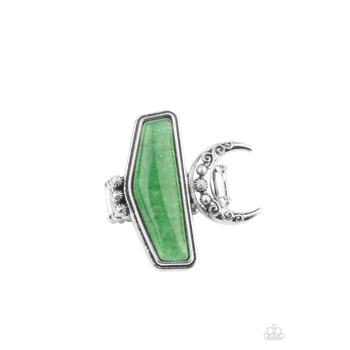 Cosmic Karma - Green Ring - Paparazzi Accessories - GlaMarous Titi Jewels