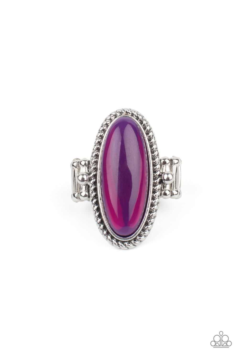 Oval Oasis - Purple Iridescent Ring - Paparazzi Accessories - GlaMarous Titi Jewels