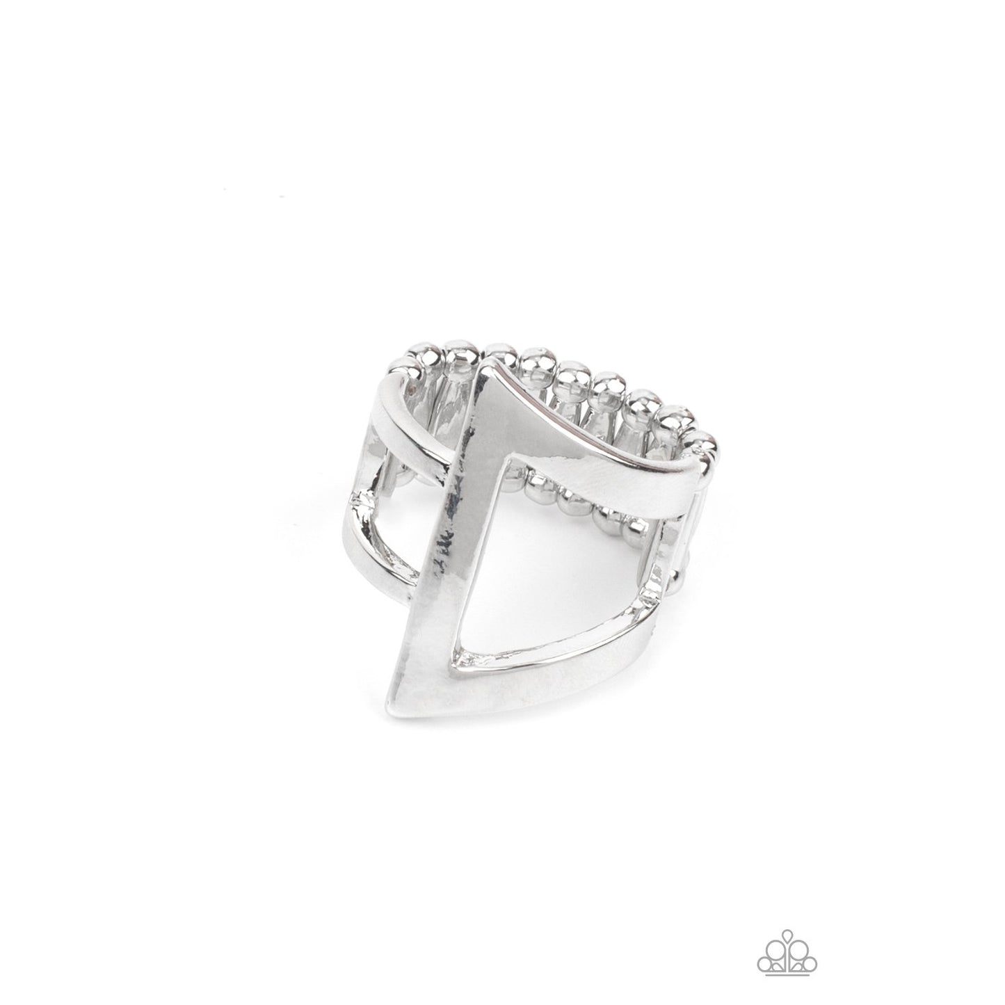 Rebel Edge - Silver Ring - Paparazzi Accessories - GlaMarous Titi Jewels