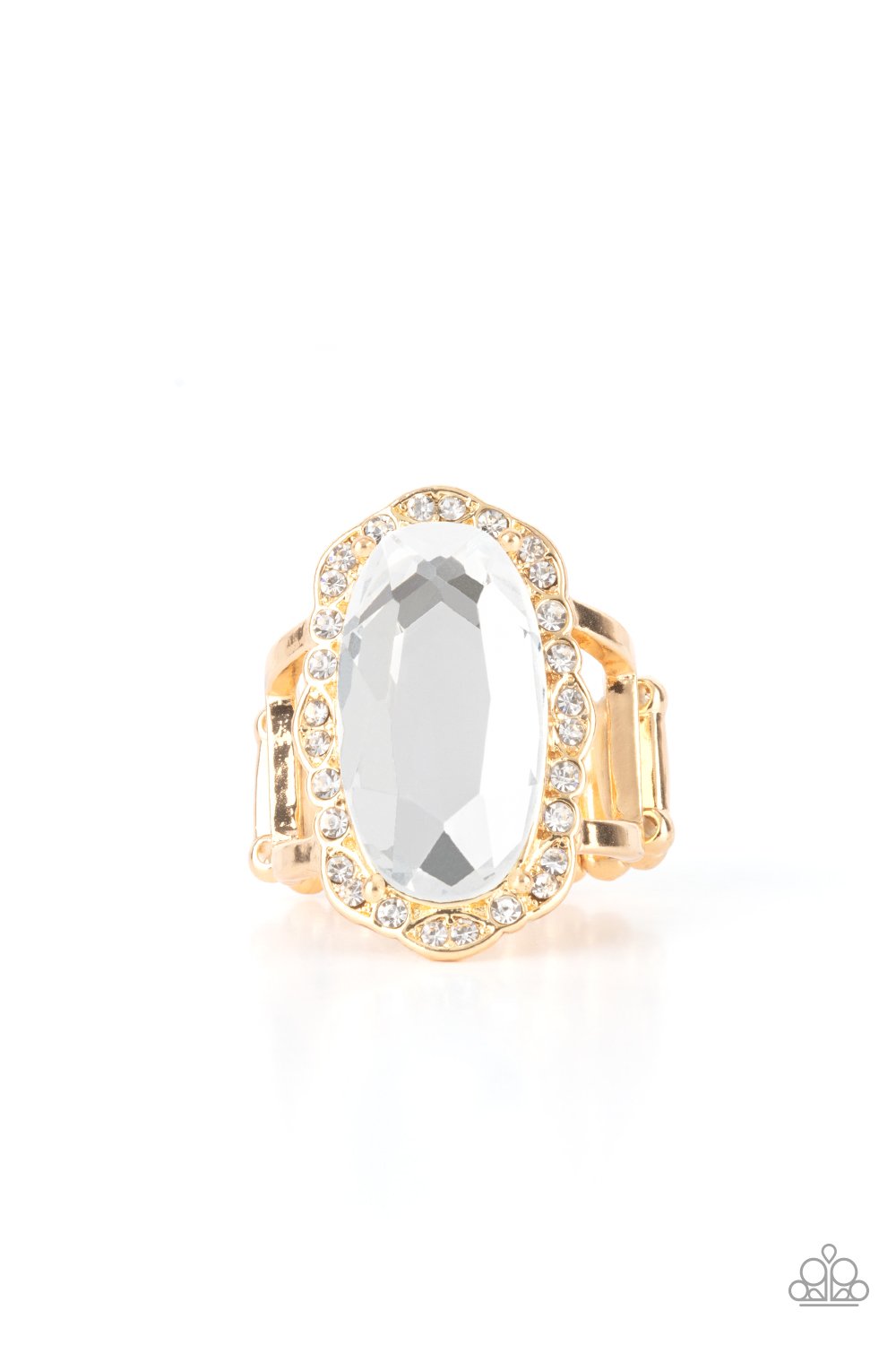 Bling to HEEL - Gold Ring - Paparazzi Accessories - GlaMarous Titi Jewels