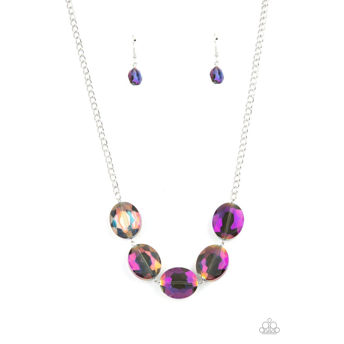 Cosmic Closeup - Purple Oil Spill Necklace - Paparazzi Accessories - GlaMarous Titi Jewels