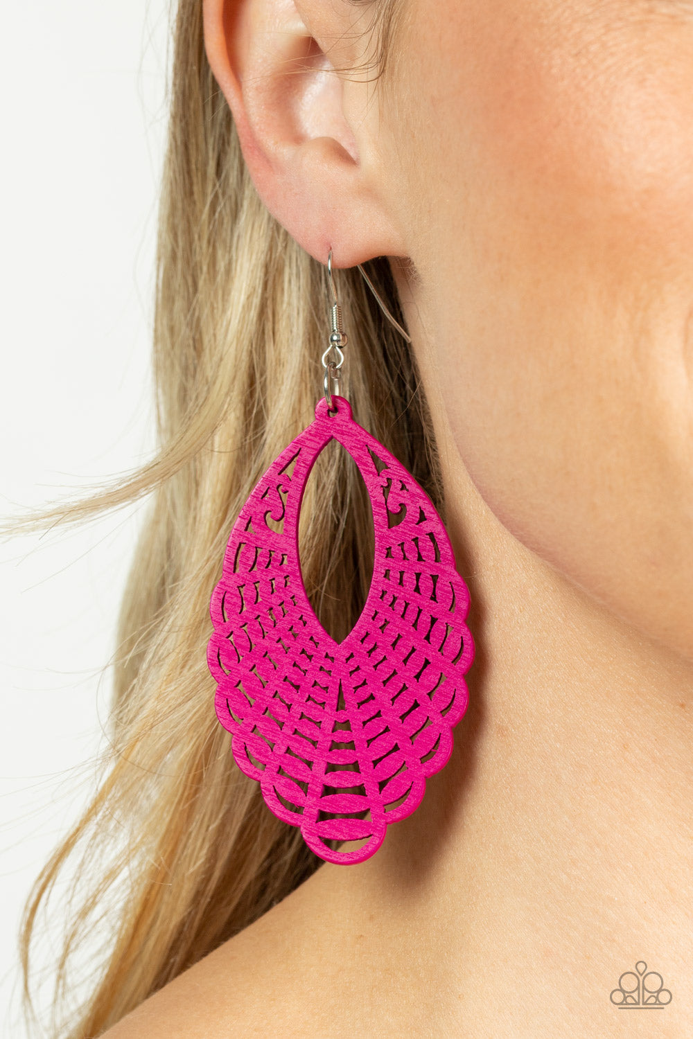 Pink hot sale earrings paparazzi