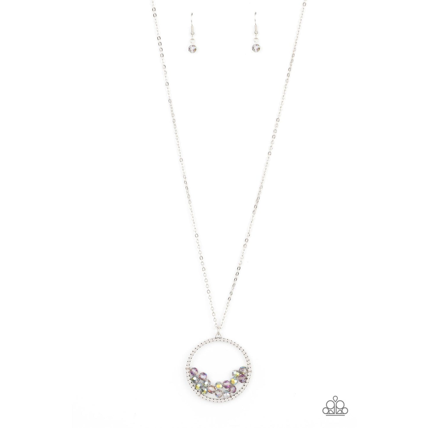 Galactic Glow - Multi Iridescent Necklace - Paparazzi Accessories - GlaMarous Titi Jewels