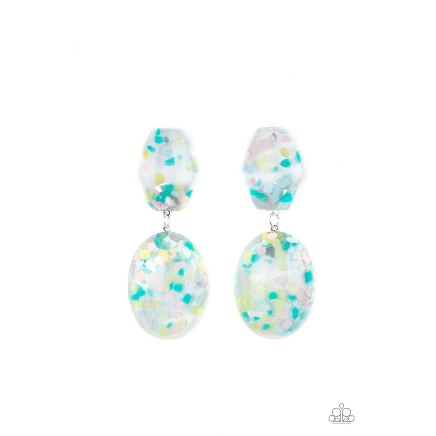 Flaky Fashion - Multi Acrylic Earrings - Paparazzi Accessories - GlaMarous Titi Jewels