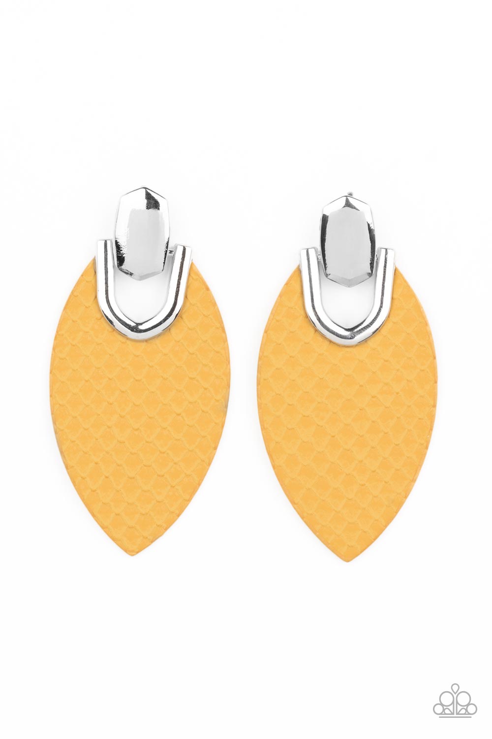 Wildly Workable - Yellow Earrings ♥ Paparazzi Accessories