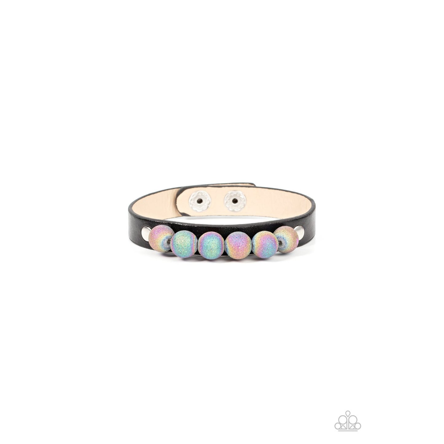 Saturn Safari - Black Multicolored Bead Bracelet - Paparazzi Accessories - GlaMarous Titi Jewels