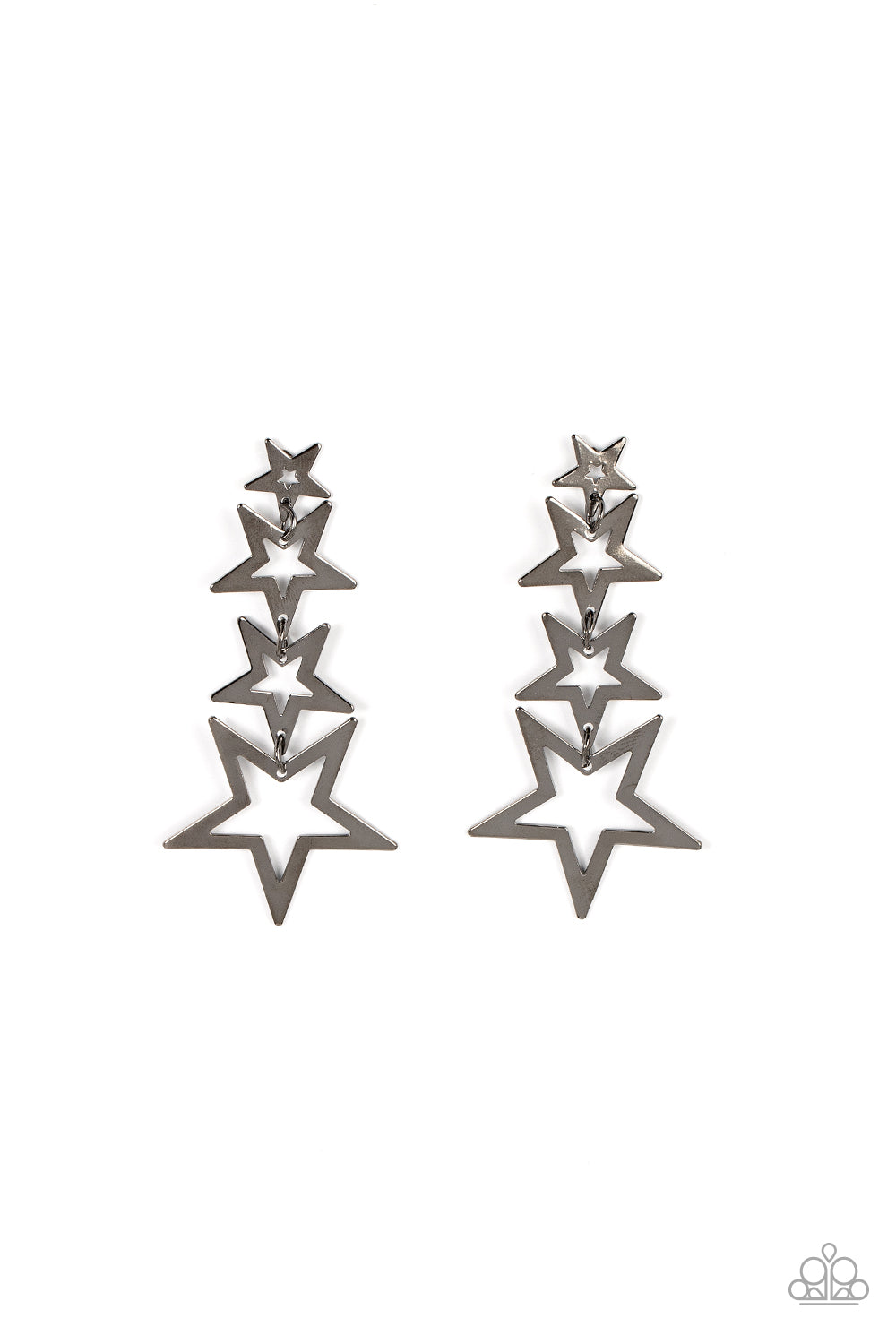 Superstar Crescendo ♥ Black Earrings ♥ Paparazzi Accessories - GlaMarous Titi Jewels