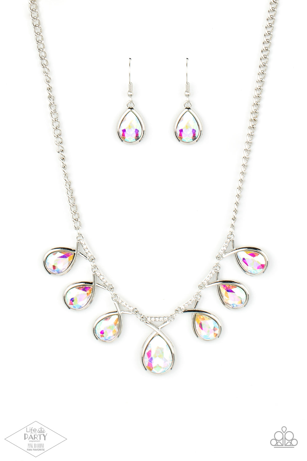 Love At Fierce Sight ♥ Multi Iridescent Necklace ♥ Paparazzi Accessories - GlaMarous Titi Jewels