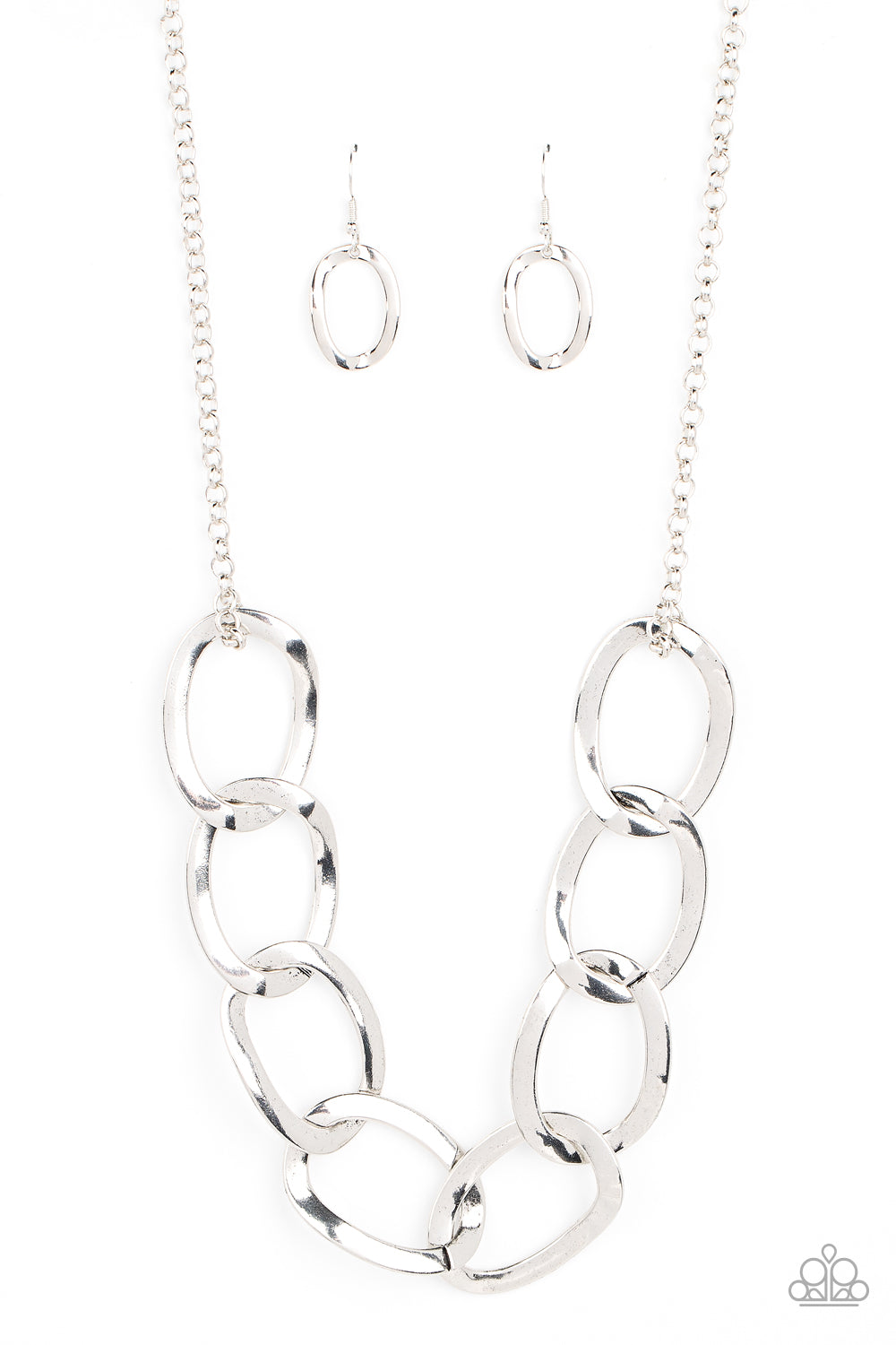 Ive got the Power ♥ Silver Necklace ♥ Paparazzi Accessories - GlaMarous Titi Jewels