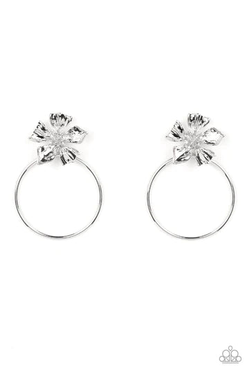 Buttercup Bliss ♥ Silver Earrings ♥ Paparazzi Accessories - GlaMarous Titi Jewels