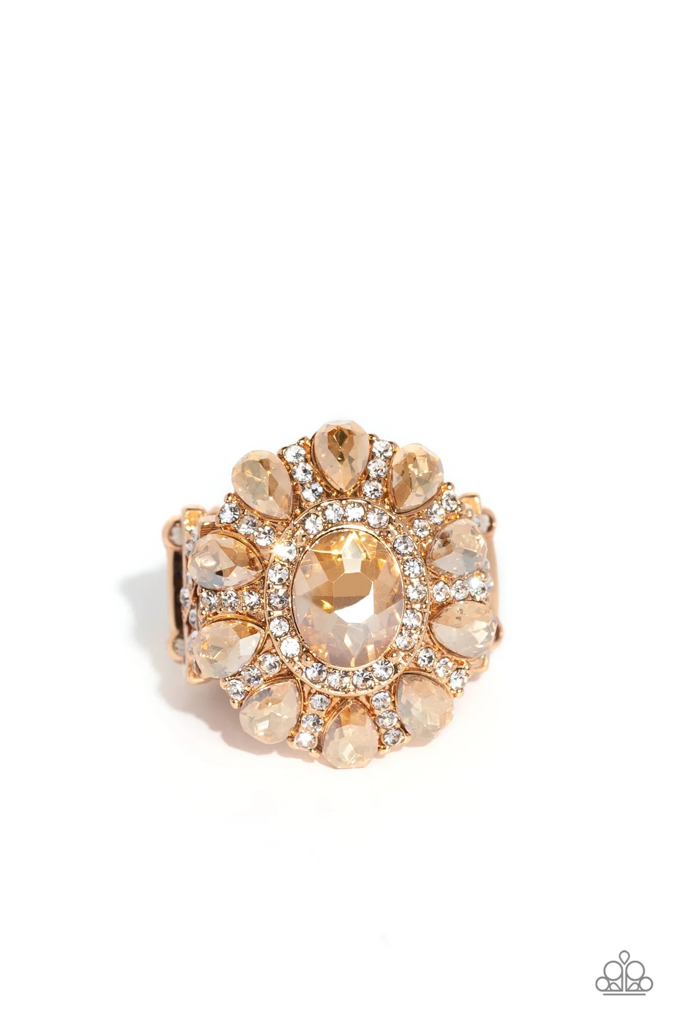 GLIMMER and Spice ♥ Gold Ring ♥ Paparazzi Accessories - GlaMarous Titi Jewels