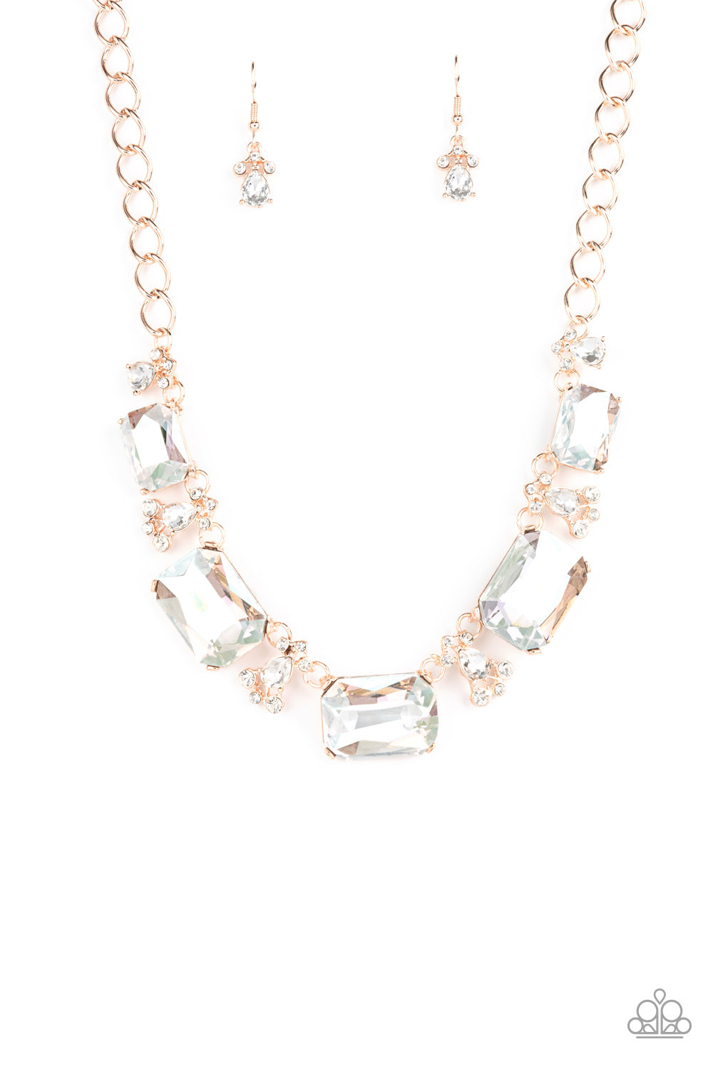 Flawlessly Famous - Multi Iridescent Necklace - Paparazzi Accessories - GlaMarous Titi Jewels