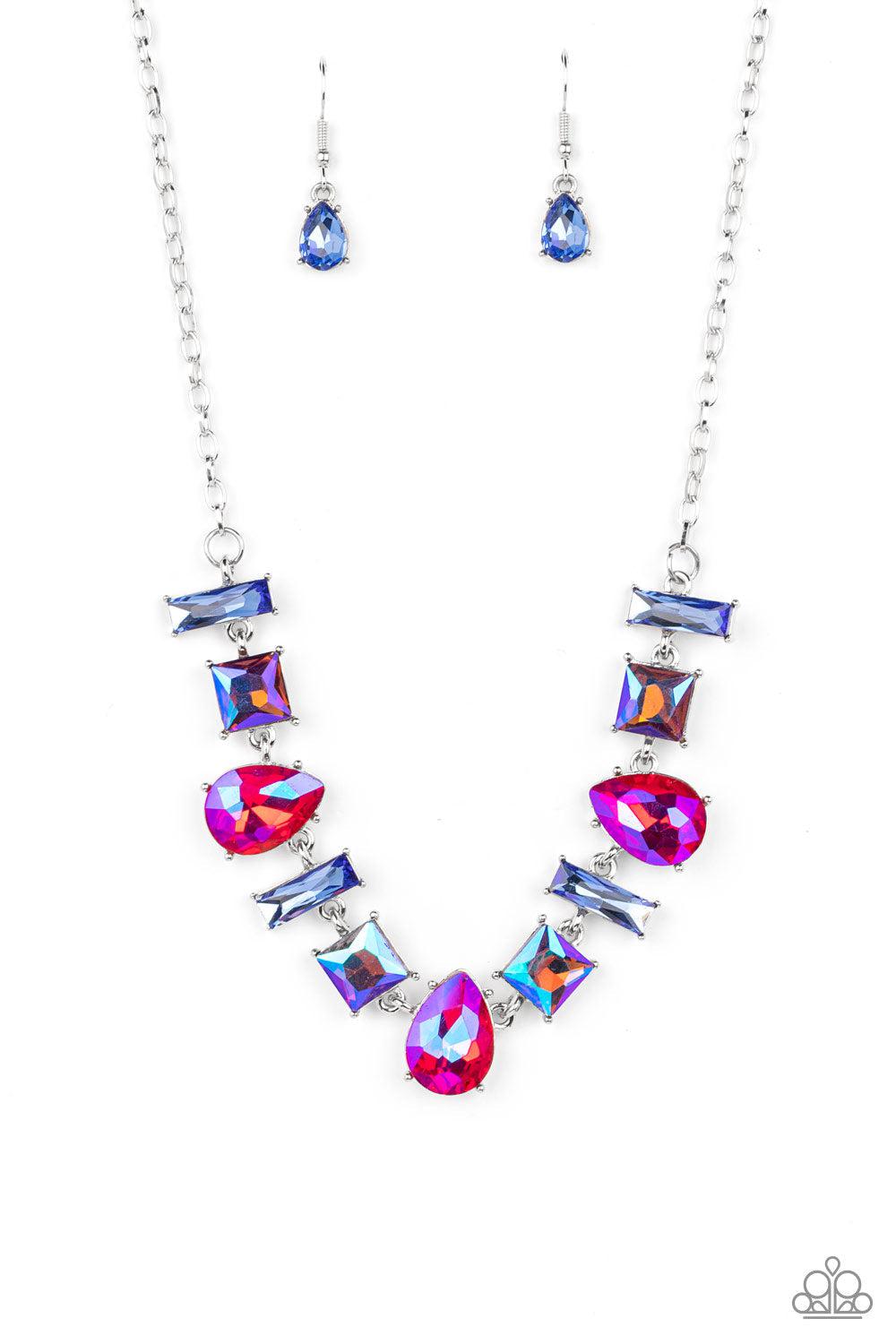 Interstellar Ice - Pink UV Shimmer Necklace - Paparazzi Accessories - GlaMarous Titi Jewels