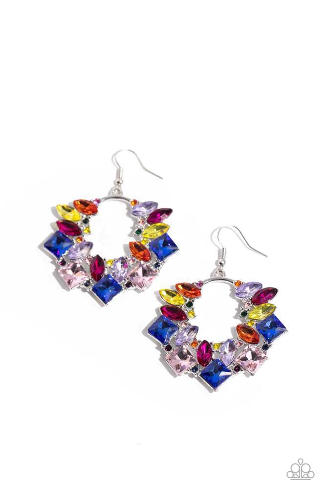 Paparazzi Wreathed in Watercolors - Multi Earrings