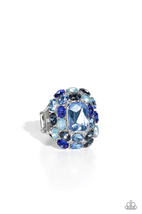 Perfectly Park Avenue ♥ Blue Ring ♥ Paparazzi Accessories - GlaMarous Titi Jewels