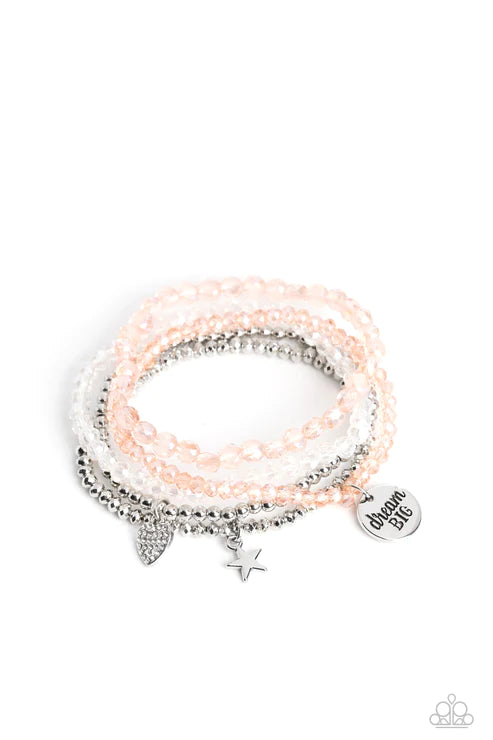 Teenage DREAMER - Orange Bracelet ♥ Paparazzi Accessories