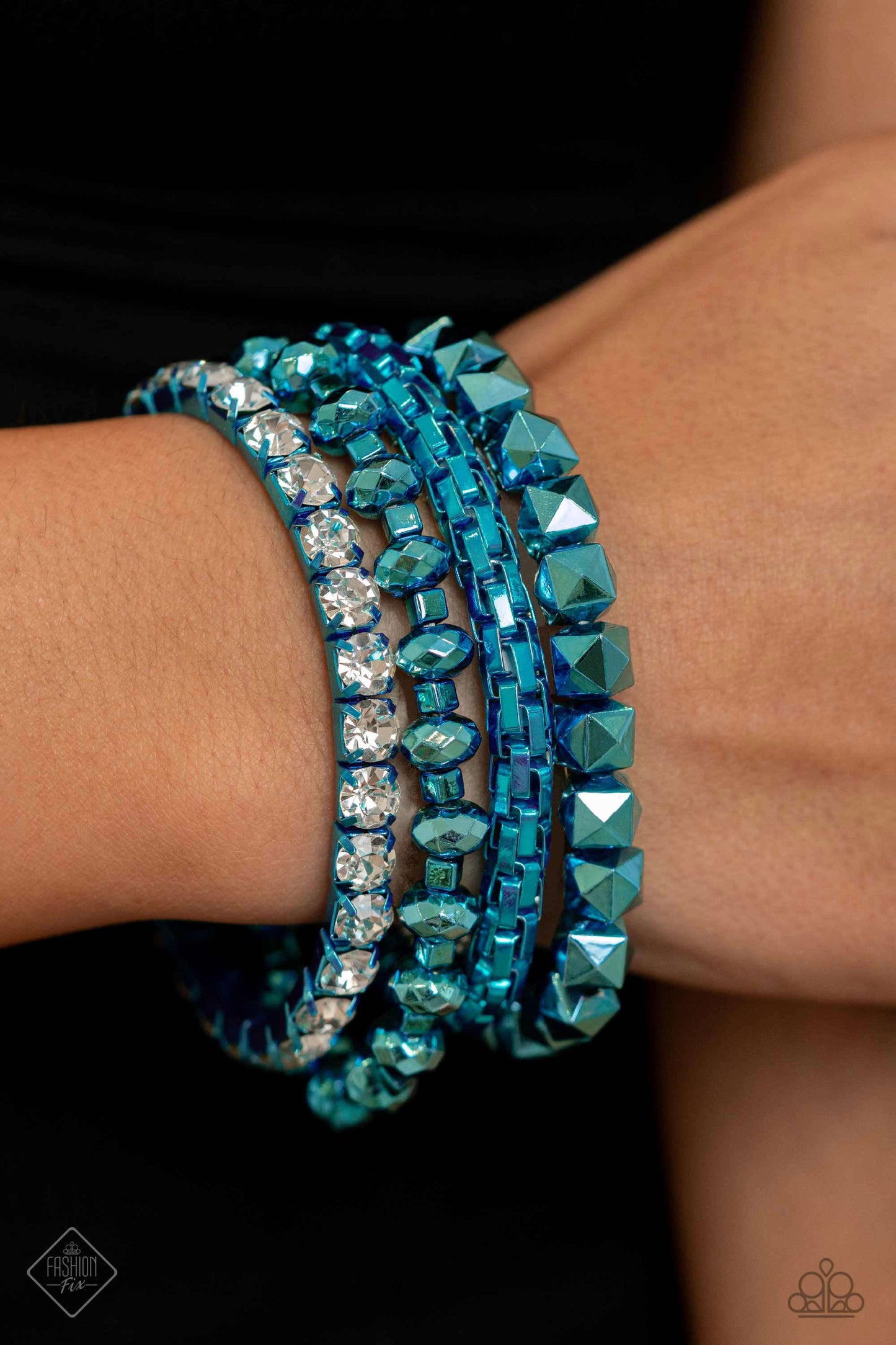 Bracelet: "Punk Pattern - Blue" (P9ED-BLXX-040SF)