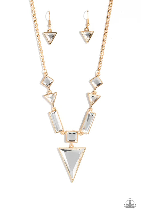 Fetchingly Fierce - Gold Necklace ♥ Paparazzi Accessories