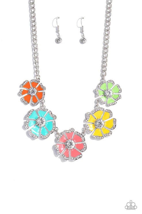 Playful Posies - Multi Necklace ♥ Paparazzi Accessories