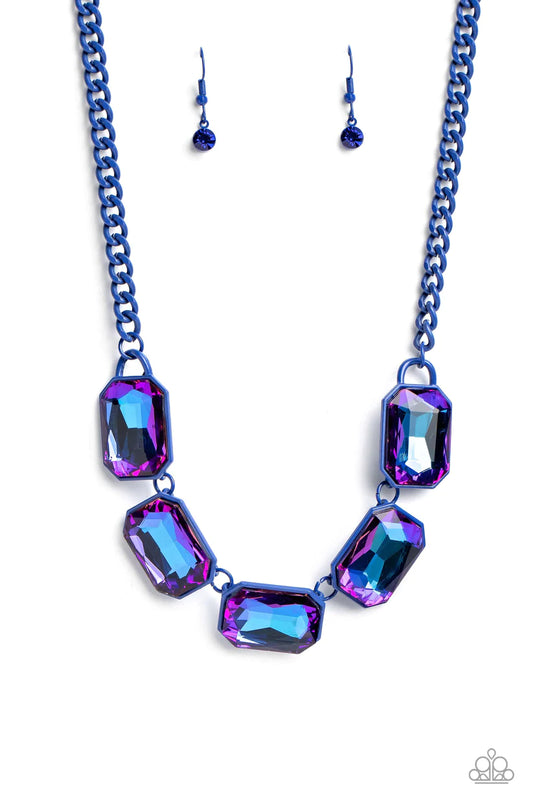 Emerald City Couture ♥ June 2023 Life of the Party Blue Necklace ♥ Paparazzi Accessories