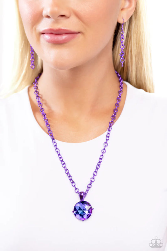 Las Vegas DIP - Purple Necklace ♦ Paparazzi Accessories + 1 Mystery Item