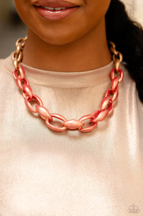 Statement Season - Orange Necklace ♥ Paparazzi Accessories