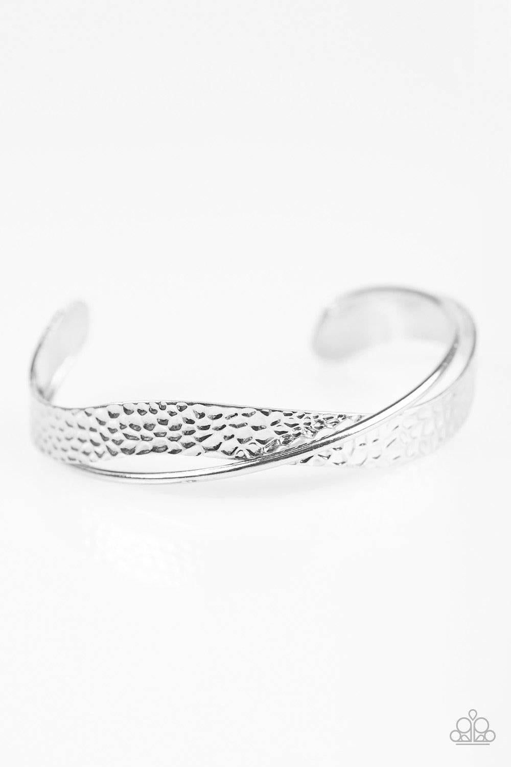 Wandering Waves - Silver Cuff Bracelet - Paparazzi Accessories - GlaMarous Titi Jewels