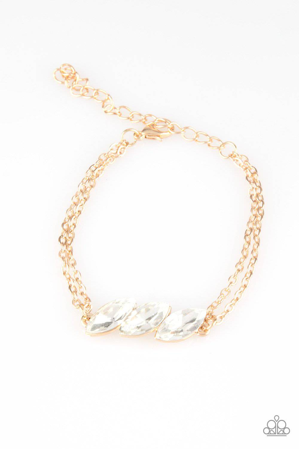 Pretty Priceless Gold Bracelet - Paparazzi Accessories - GlaMarous Titi Jewels