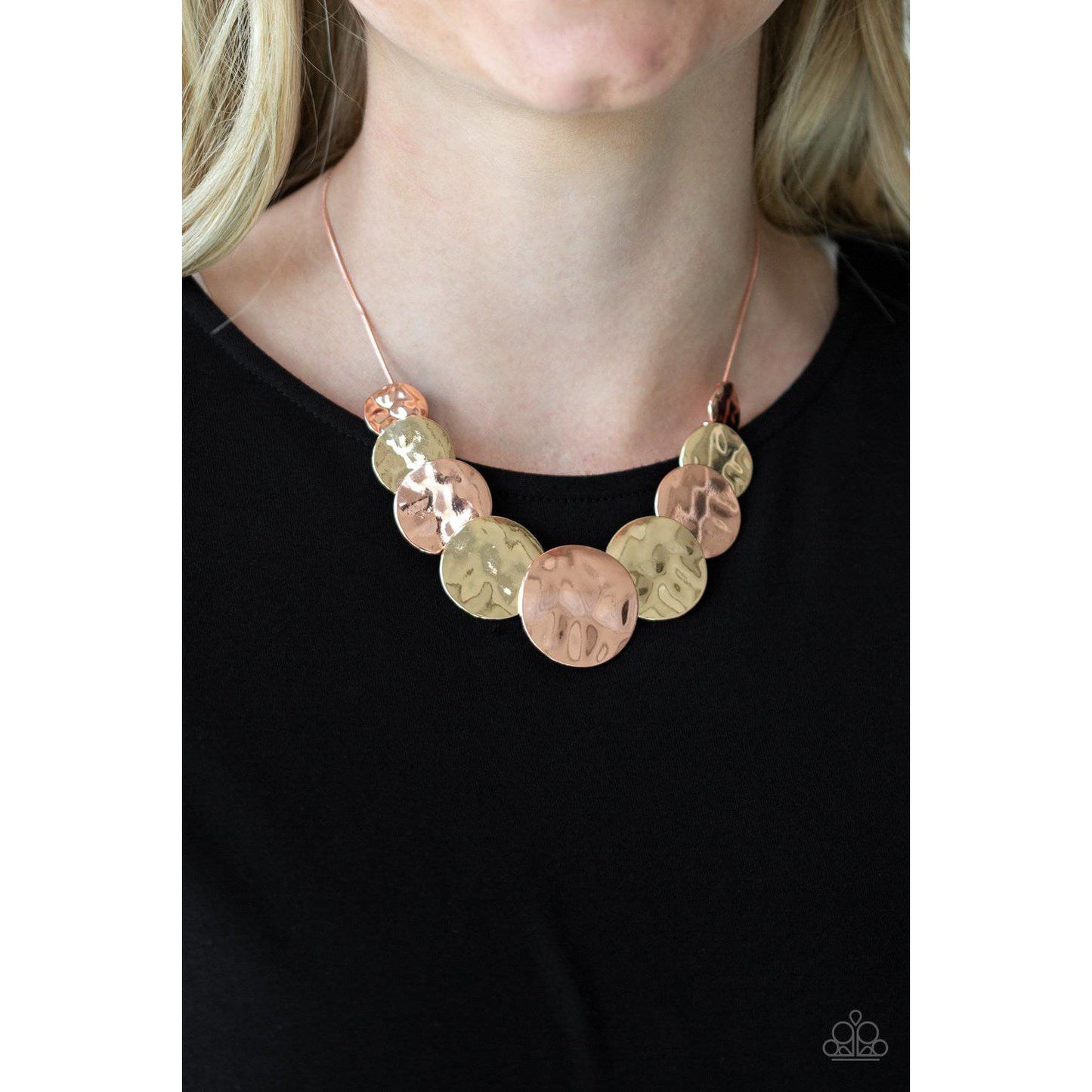 A Daring DISCovery - Copper & Gold Necklace - Paparazzi Accessories - GlaMarous Titi Jewels