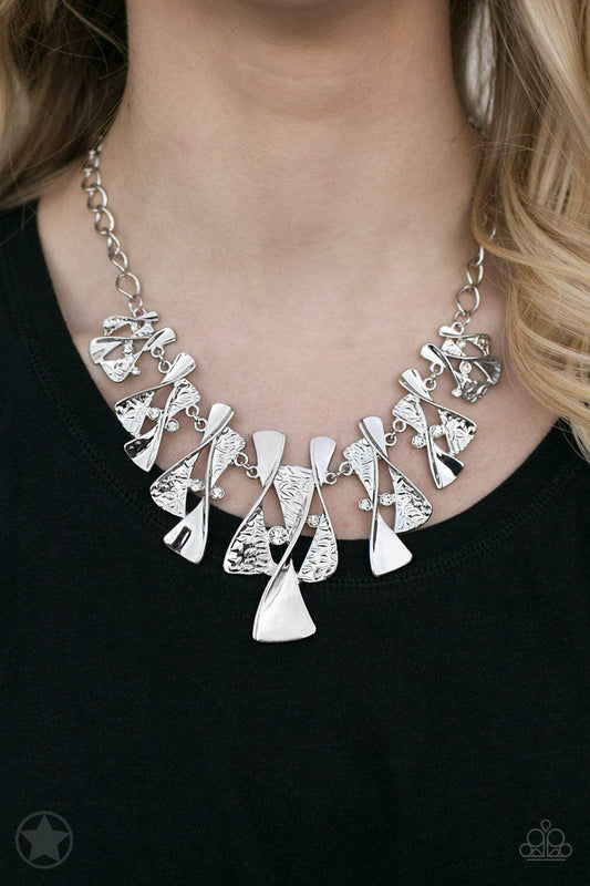 The Sands of Time - Silver Blockbuster Necklace - Paparazzi Accessories - GlaMarous Titi Jewels