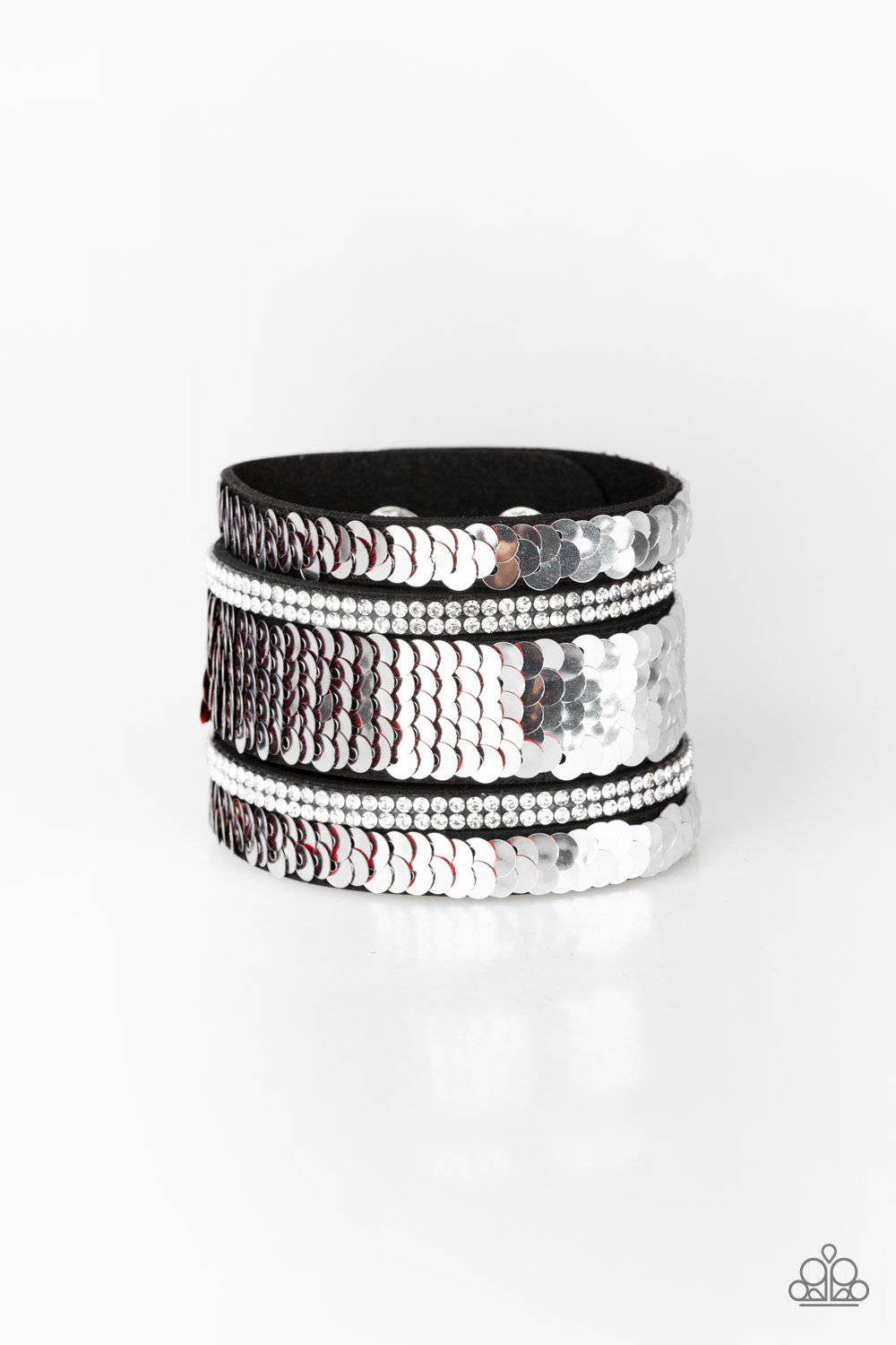 MERMAID Service - Red & Silver Mermaid Bracelet - Paparazzi Accessories - GlaMarous Titi Jewels