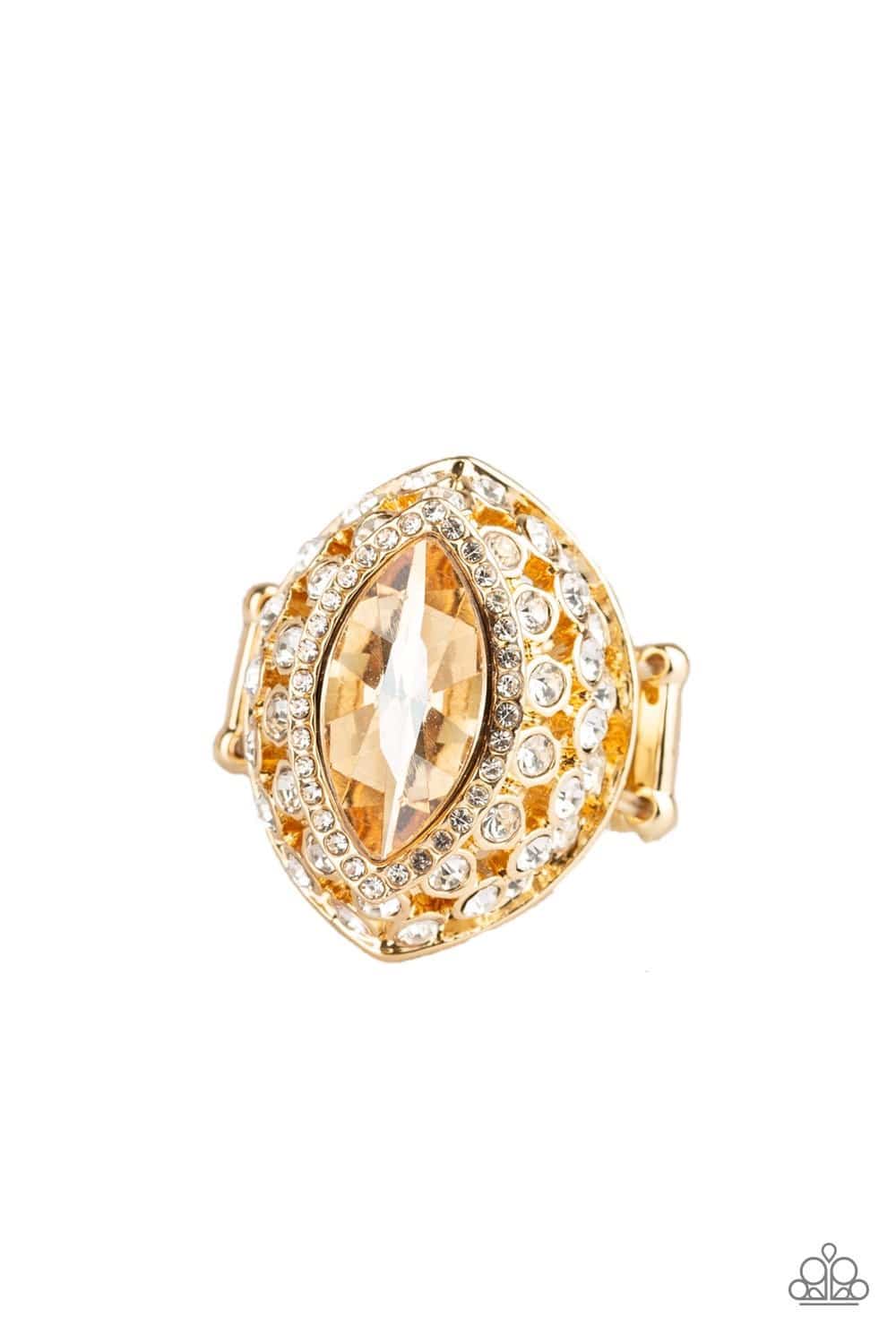 Royal Radiance - Gold Ring - Paparazzi Accessories - GlaMarous Titi Jewels