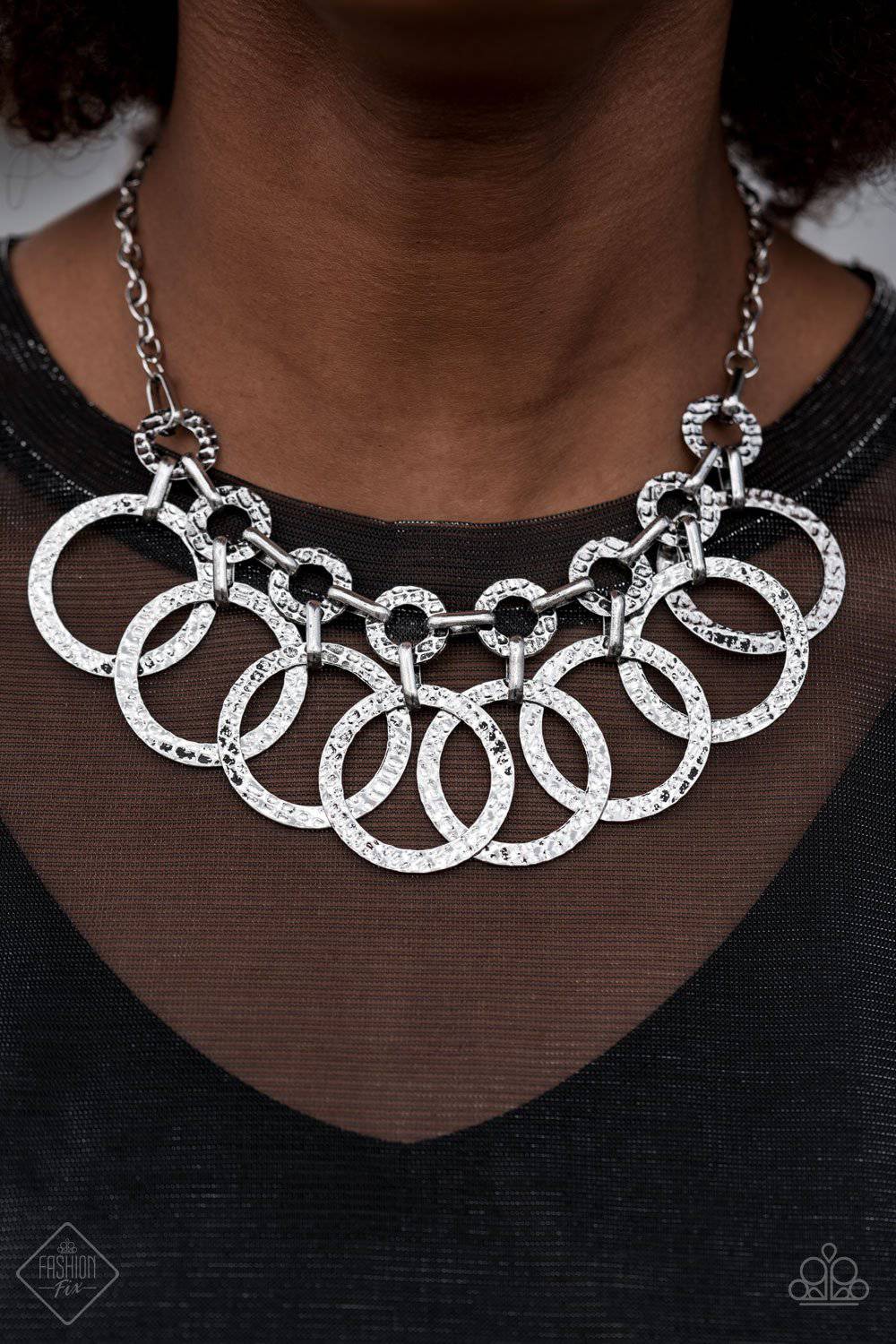 Jammin Jungle - Silver Necklace - Paparazzi Accessories - GlaMarous Titi Jewels