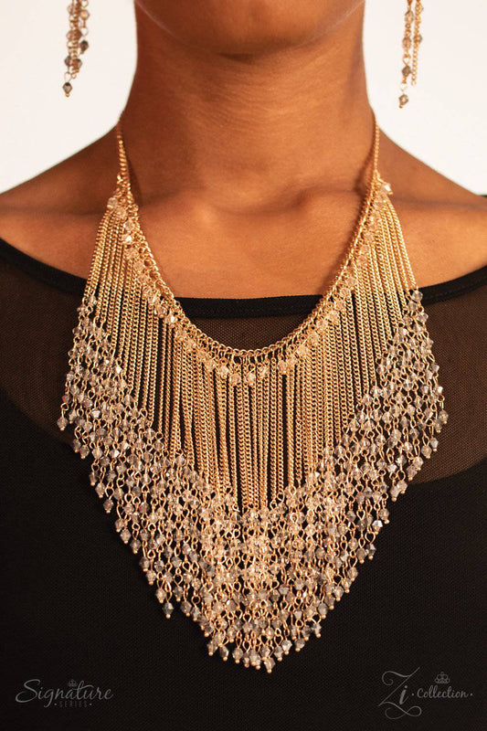 The Donnalee - 2018 Vintage Paparazzi Zi Collection Necklace & Earrings Set - GlaMarous Titi Jewels
