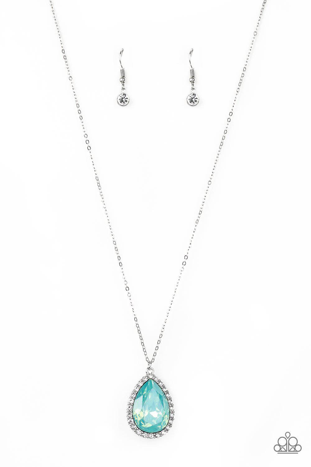 Come Of AGELESS - Green Rhinestone Necklace - Paparazzi Accessories - GlaMarous Titi Jewels
