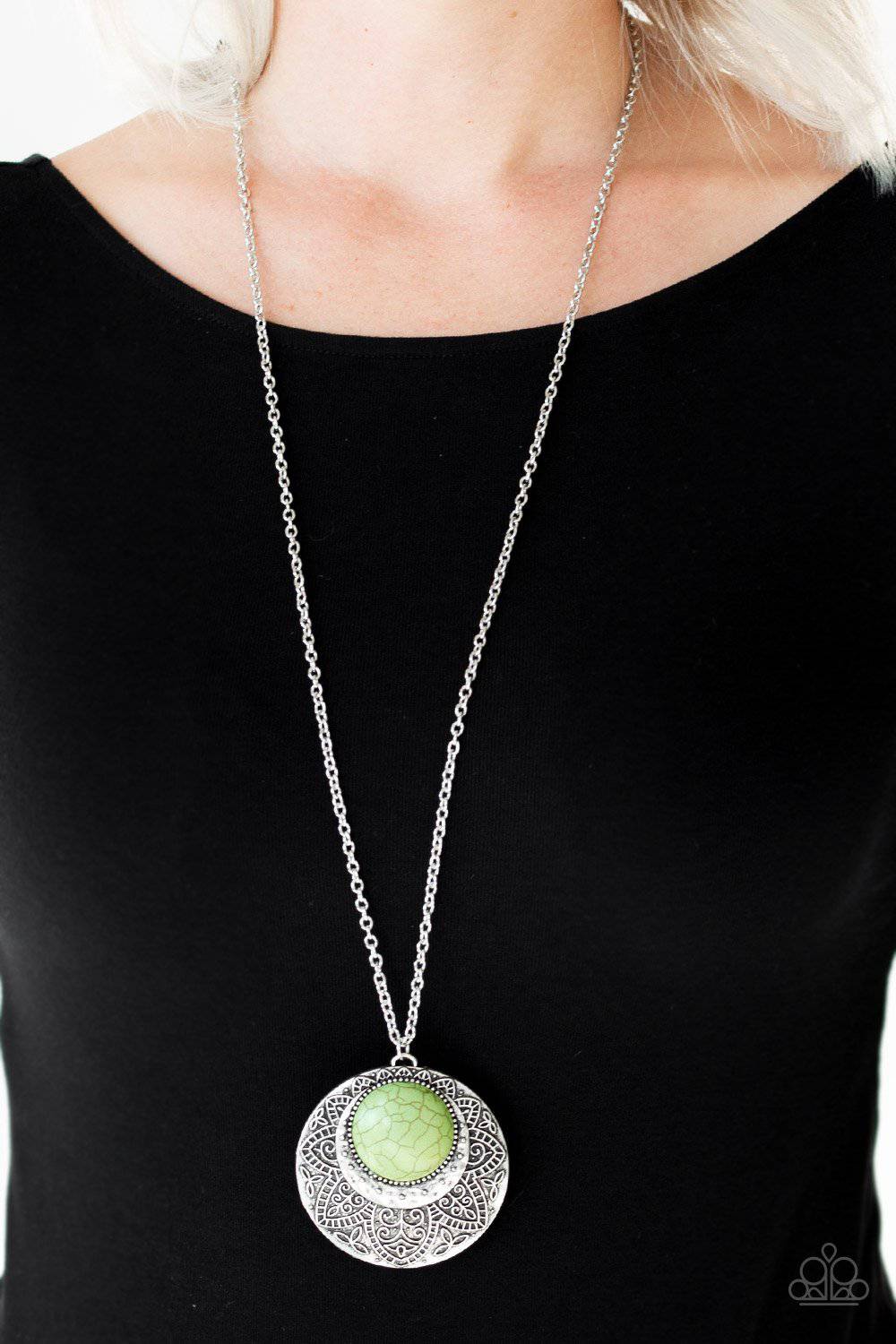 Medallion Meadow - Green-Paparazzi Accessories - GlaMarous Titi Jewels
