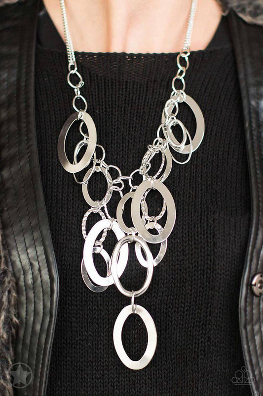 A Silver Spell - Silver Blockbuster Necklace - Paparazzi Accessories - GlaMarous Titi Jewels