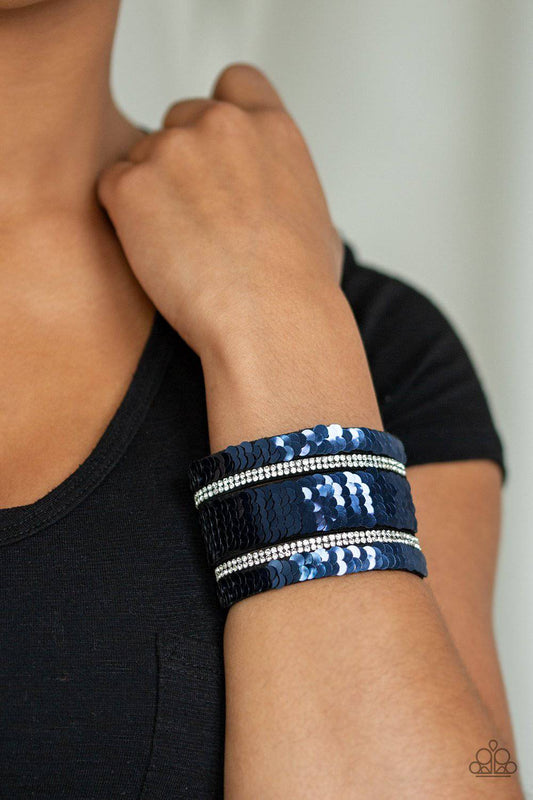 MERMAID Service - Blue & Silver Mermaid Bracelet - Paparazzi Accessories - GlaMarous Titi Jewels