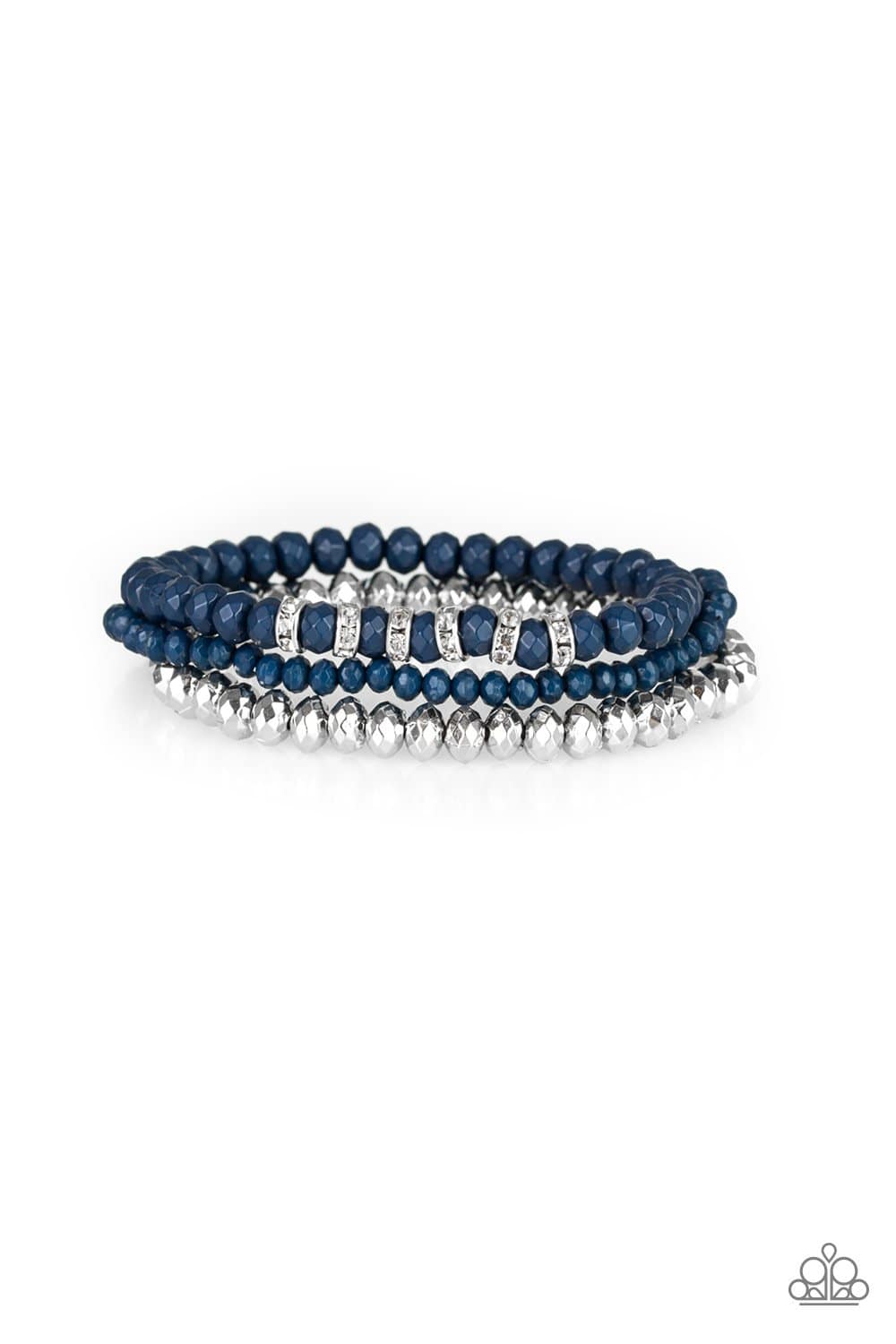 Ideal Idol - Blue Stretchy Bracelet - Paparazzi Accessories - GlaMarous Titi Jewels