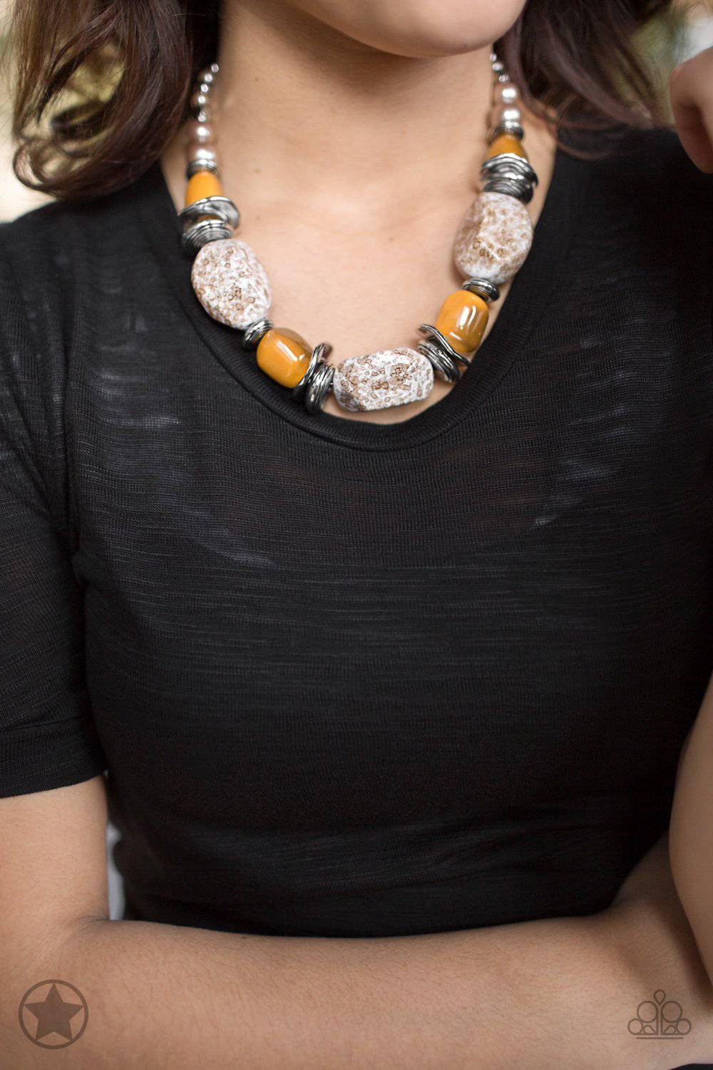 In Good Glazes Peach Necklace - Paparazzi Accessories - GlaMarous Titi Jewels