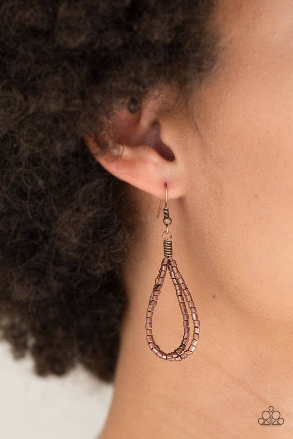 Catwalk Queen - Copper Seed Bead Necklace - Paparazzi Accessories - GlaMarous Titi Jewels