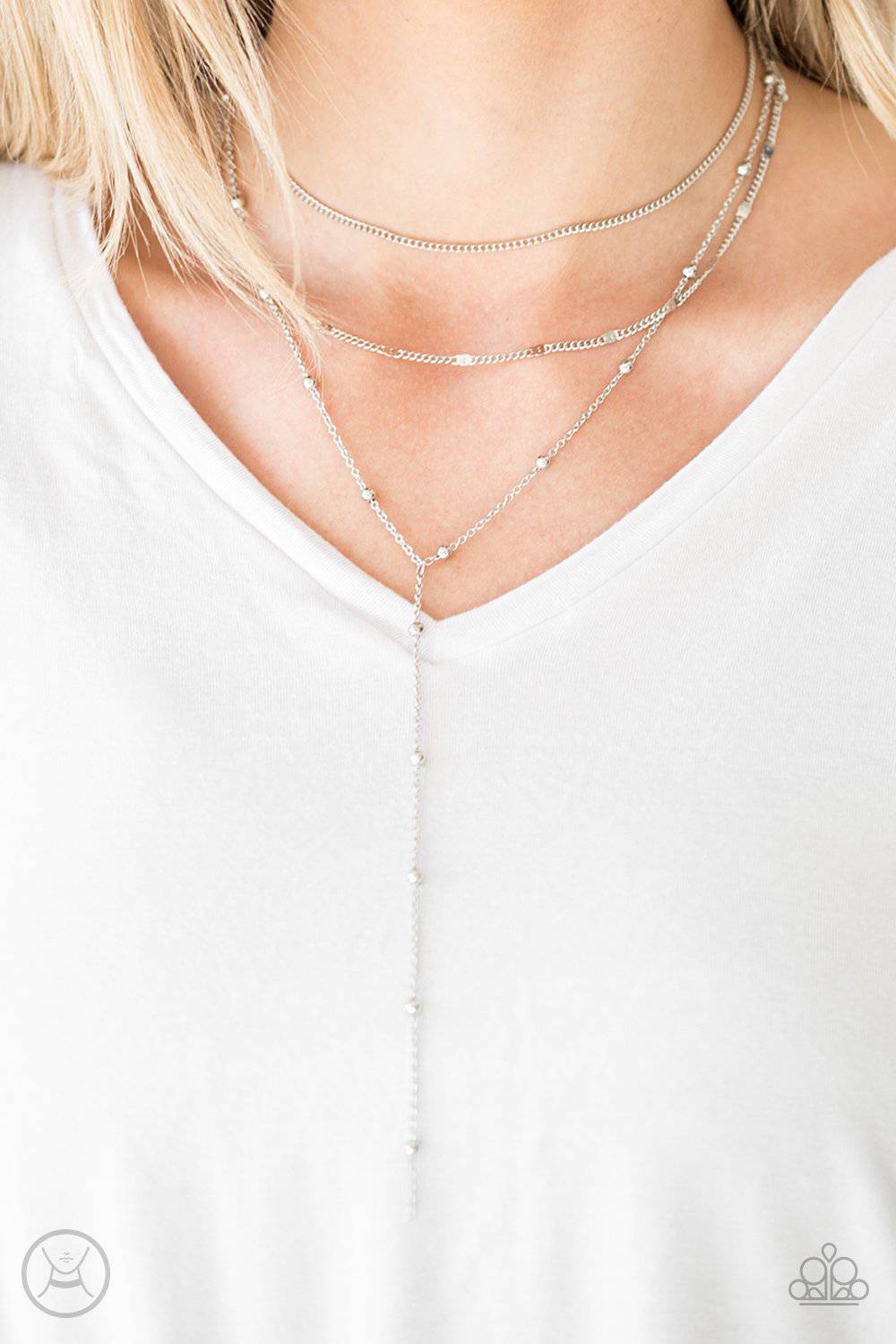 Think Like A Minimalist - Silver Choker -Paparazzi Accessories - GlaMarous Titi Jewels