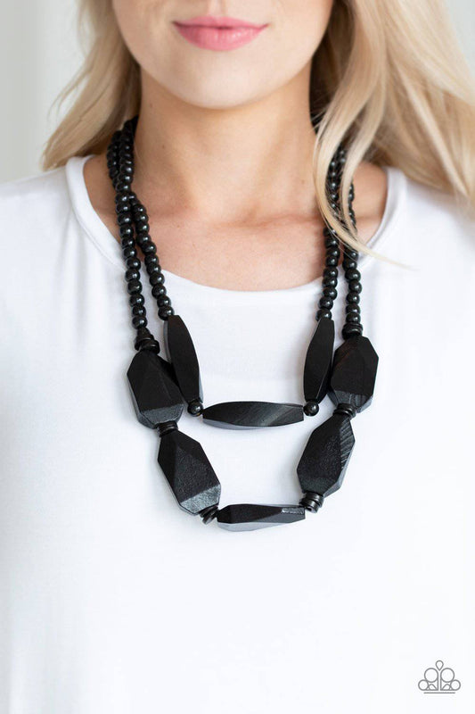 Tropical Heat Wave - Black-Paparazzi Accessories - GlaMarous Titi Jewels