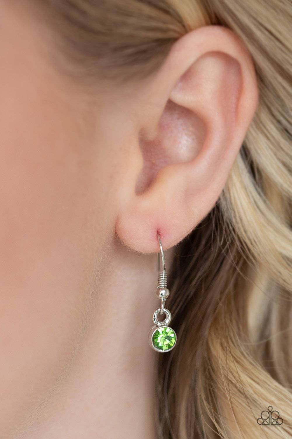 Super Starstruck - Green Rhinestone Necklace - Paparazzi Accessories - GlaMarous Titi Jewels