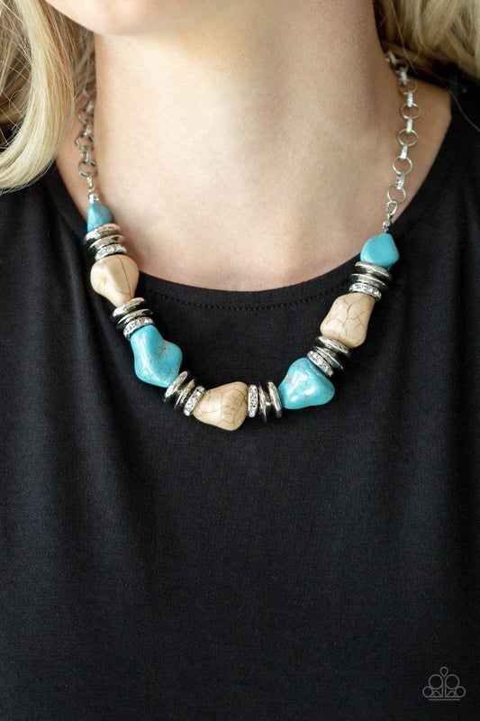 Stunningly Stone Age - Multi Necklace - Paparazzi Accessories - GlaMarous Titi Jewels