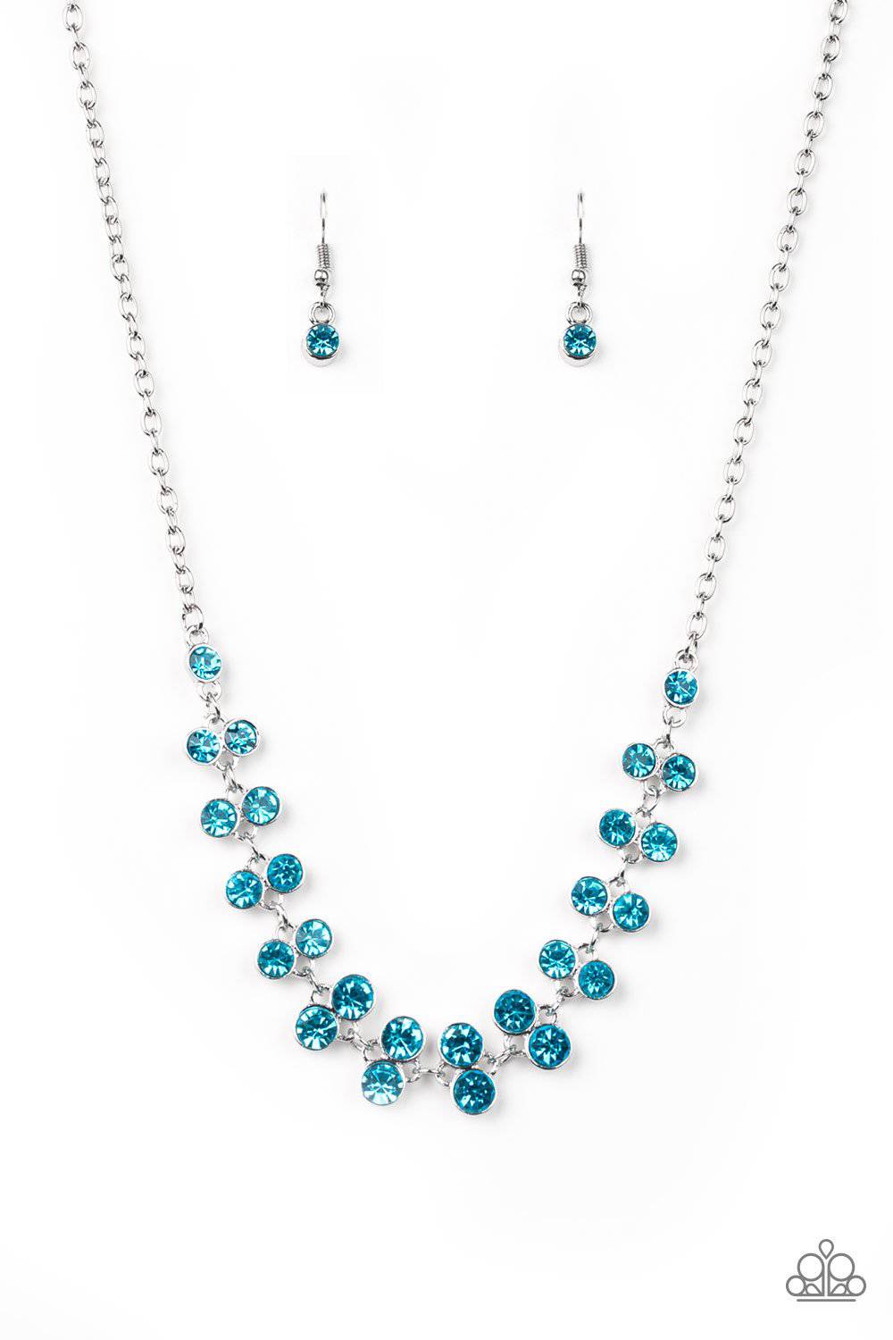 Super Starstruck - Blue Rhinestone Necklace - Paparazzi Accessories - GlaMarous Titi Jewels
